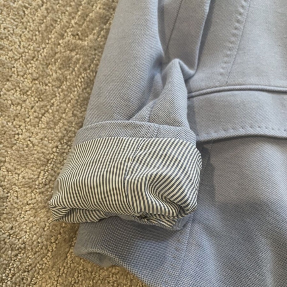 Talbots Two Button Light Blue Blazer Size 12P - Picture 6 of 6